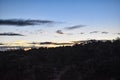 Scenery from Desert View Drive Along the South Rim of the Grand Canyon at Sunset in Late Fall Royalty Free Stock Photo