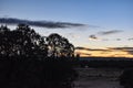 Scenery from Desert View Drive Along the South Rim of the Grand Canyon at Sunset in Late Fall Royalty Free Stock Photo