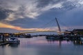 Scenery at dusk of Tamsui Fisherman`s Wharf