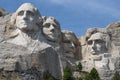 Scenery of the famous historic Mount Rushmore in South Dakota Royalty Free Stock Photo