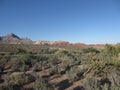 Scenery at the Red Rocks in Nevada near Las Vegas, USA Royalty Free Stock Photo