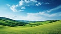 scenery green hills Royalty Free Stock Photo