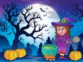 Scenery with Halloween character 3