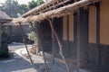 Scenery of inside Seongeup Folk Village in Jeju island, South Korea Royalty Free Stock Photo