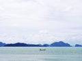 The scenery of the island and the calm sea. Royalty Free Stock Photo