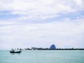 The scenery of the island and the calm sea. Royalty Free Stock Photo