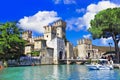 Scenery of Italy - Sirmione. lake Lago di Garda