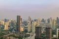 scenery of Jakarta skyline at dusk