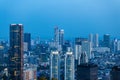 scenery of Jakarta skyline at night