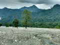 Scenery of Jayanti hills, West Bengal, India