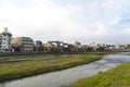 Scenery of Kamogawa River in Kyoto, Japan