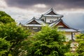 Scenery of the Kanazawa castle park in Kanazawa, Japan. Traditional japanese castle with garden, japanese culture. Royalty Free Stock Photo