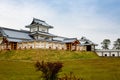 Scenery of the Kanazawa castle park in Kanazawa, Japan. Traditional japanese castle with garden, japanese culture. Royalty Free Stock Photo