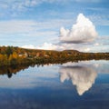 Scenery of Karasjok riverbank Royalty Free Stock Photo