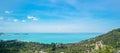 Scenery koh Samui view point in Southern, Thailand., landmark and popular for tourists attraction. Southeast Asia travel and Royalty Free Stock Photo