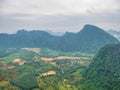 Scenery landscape view from Pha Ngeun in vangvieng City Laos