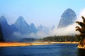 Scenery of the Lijiang River Royalty Free Stock Photo