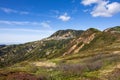 View of the beautiful Mt. Yokote of Shiga Kogen in autumn. Royalty Free Stock Photo