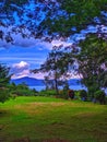 the scenery in the matano lake area in east luwu, South Sulawesi