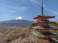 Chureito Pagoda and Mount Fuji, Japan Royalty Free Stock Photo