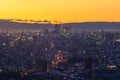 Scenery of nagoya city in japan at dusk Royalty Free Stock Photo
