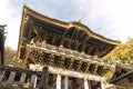 Scenery of the Nikko Toshogu shrine - Golden Yomeimon Gate