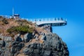 Scenery of Oryukdo sky walk in Busan city Royalty Free Stock Photo