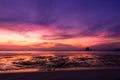 Scenery over sea south Thailand. Epic dawn sea landscape