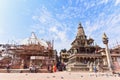 Scenery of Patan Durbar Square in Lalitpur City, Nepal Royalty Free Stock Photo