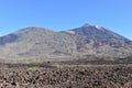 Scenery with Pico Viejo Volcano Mountain and famous volcano Pico del Teide in Tenerife, Europe Royalty Free Stock Photo