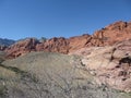 Scenery at the Red Rocks in Nevada near Las Vegas, USA Royalty Free Stock Photo