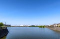 Scenery of the reservoir at Koshigaya LakeTown