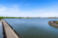 Scenery of the reservoir at Koshigaya LakeTown