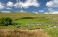 Scenery in Ribblesdale near Winterscale Beck in Yorkshire Dales Royalty Free Stock Photo