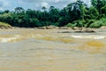 Scenery from the river Sungai tembeling Royalty Free Stock Photo