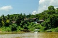 Scenery from the river Sungai tembeling Royalty Free Stock Photo