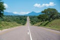 Scenery road in savannah in South Africa