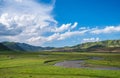 Scenery of Ruoergai grassland in early autumn Royalty Free Stock Photo