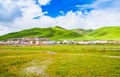 Scenery of Ruoergai grassland in early autumn Royalty Free Stock Photo