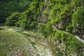 Scenery of Shakadang trail in taroko park, hualien, taiwan