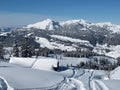 Scenery in the ski region Toggenburg Royalty Free Stock Photo