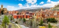 Scenery Spain village.Albarracin Royalty Free Stock Photo