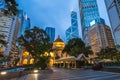 Scenery of the Statue Square in Central, Hong Kong, China