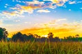 Scenery in the sunset Royalty Free Stock Photo