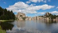 The scenery of Sylvan Lake in summer, in Custer State Park, South Dakota Royalty Free Stock Photo