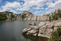 The scenery of Sylvan Lake in summer, in Custer State Park, South Dakota Royalty Free Stock Photo