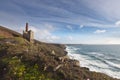 Scenery of Tin Mine Ruins in Cornwall the UK - the location used in BBC TV Poldark program