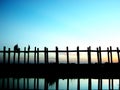 Scenery of Ubein Bridge Royalty Free Stock Photo