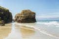 Scenery view of Cathedrals beach in Galicia, Spain Royalty Free Stock Photo