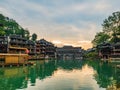 Scenery view of fenghuang old town .